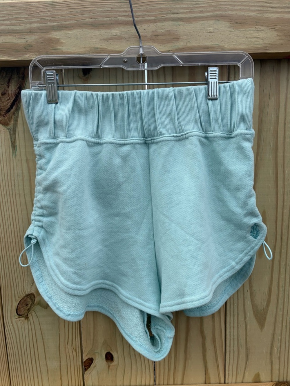 NWT Free People Movement Light Blue High-Waist Cinched Lounge Shorts Medium